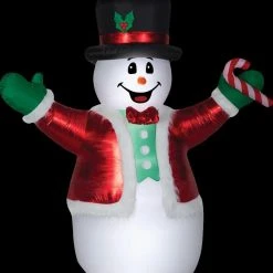 Morris Christmas Decorations Airblown Giant Luxe Snowman Inflatable Prop