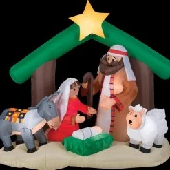 Morris Airblown Holy Family Nativity Large Inflatable Scene Christmas Decorations