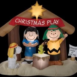 Morris Airblown Peanut Nativity Scene Inflatable Decorations