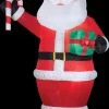 Morris Inflatable Decorations Airblown Santa With Gift And Candy Cane Inflatable 2 Morris Inflatable Decorations Airblown Santa With Gift And Candy Cane Inflatable