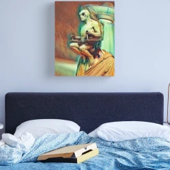 The Horror Dome Decorations Area 51 Alien Canvas Print