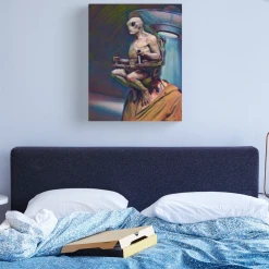 The Horror Dome Decorations Area 51 Alien Canvas Print