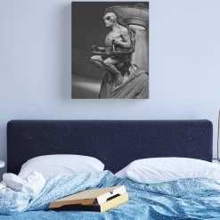 The Horror Dome Decorations Area 51 Alien Canvas Print