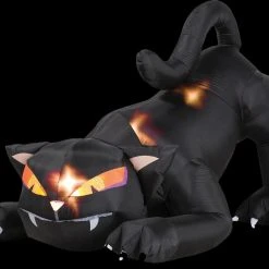 Morris "Black Cat With Turning Head" Air-blown Inflatable Halloween Decoration Decorations