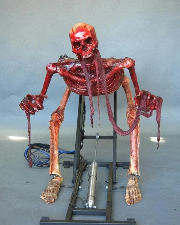 DC Props "Bloody Skele-ttack With Head Turn" Skeleton Halloween Animatronic (Includes Bad Breath Spitter) 4 DC Props "Bloody Skele-ttack With Head Turn" Skeleton Halloween Animatronic (Includes Bad Breath Spitter)