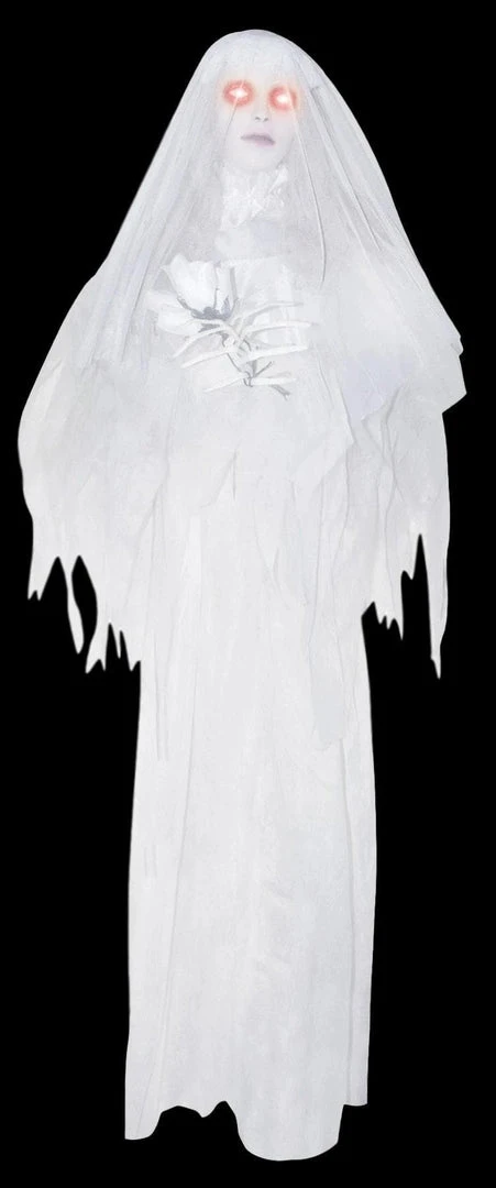 The Horror Dome "Bride With Rose" Halloween Prop Props 3 The Horror Dome "Bride With Rose" Halloween Prop Props