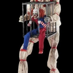 Morris "Cagey The Clown" Electric Animated Halloween Prop