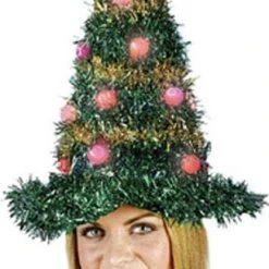 Morris Accessories "Christmas Tree Hat - Light Up" Christmas Costume Accessory