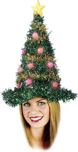 Morris Accessories "Christmas Tree Hat - Light Up" Christmas Costume Accessory 3 Morris Accessories "Christmas Tree Hat - Light Up" Christmas Costume Accessory