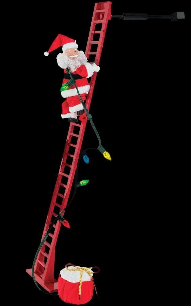 Morris Christmas Decorations "Climbing Santa" Animated Christmas Decoration 3 Morris Christmas Decorations "Climbing Santa" Animated Christmas Decoration