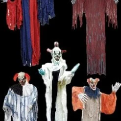 Morris Package Deals Clown Props "Clown" Hanging Halloween Decorations - Package Deal