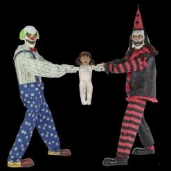 Morris "Clown Tug Of War" Electric Animated Halloween Prop Props