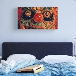 The Horror Dome Decorations Clownin Around Canvas Print