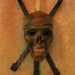 Skeletons And More "Corpsed Head Skull Wall Sconce" Haunted House Lighting