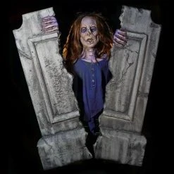 Distortions "Cracking Crypt Zombie" Electric Animated Graveyard Halloween Prop
