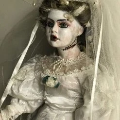The Horror Dome "Creepy Porcelain Doll - Frankensteins Bride" HD Studios Halloween Prop