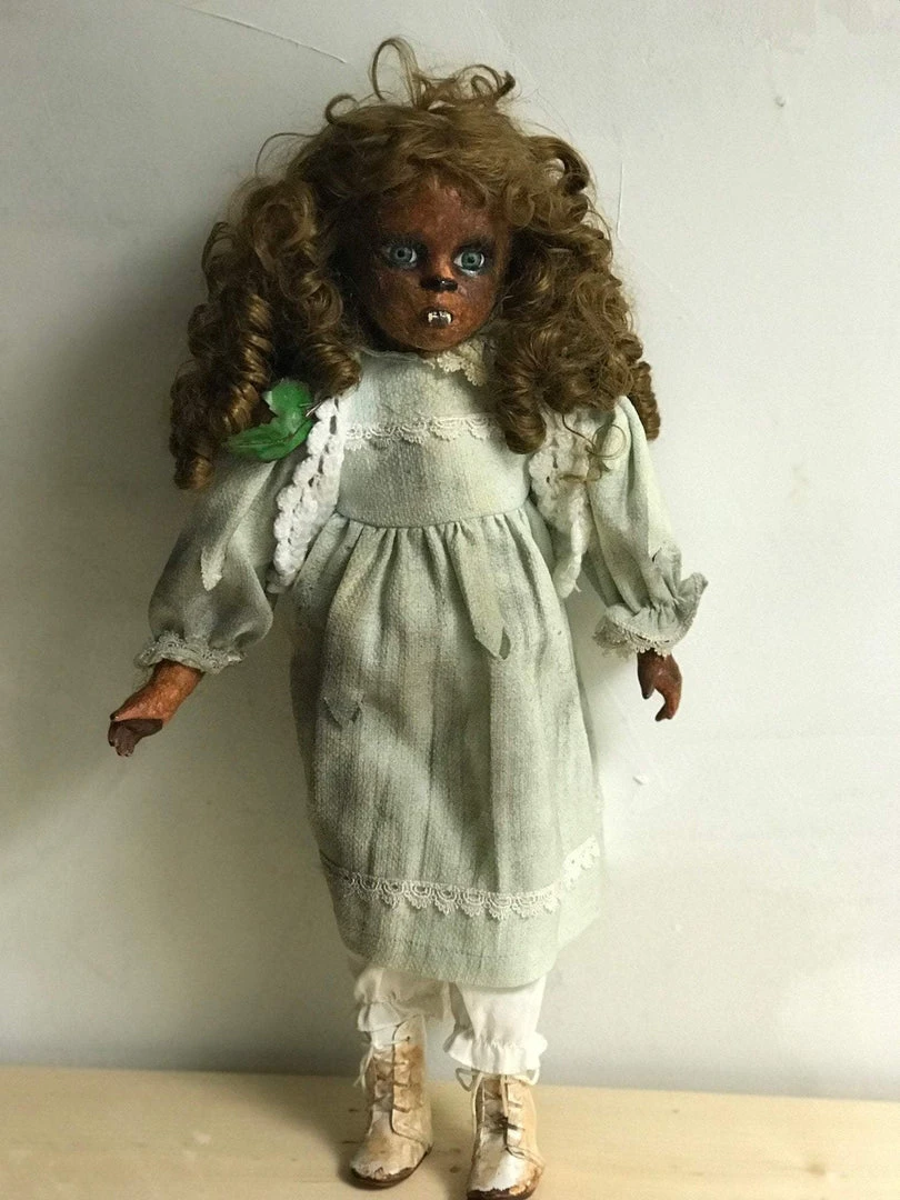 The Horror Dome "Creepy Porcelain Doll - Wolfie The Werewolf" Halloween Prop Props 5 The Horror Dome "Creepy Porcelain Doll - Wolfie The Werewolf" Halloween Prop Props