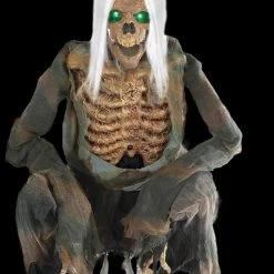 Morris "Crouching Bones" Electric Animated Skeleton Halloween Prop Props