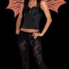Morris "Demonette - Red W/Veins" Halloween Costume Wings Accessories