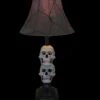 Skeletons And More Horror Movie Props "Desk Lamp With 2 Mini-Skulls And Antique Shade" Haunted House Lighting