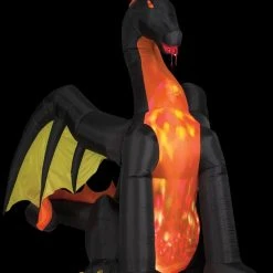 Morris "Dragon With Projection And Fire" Air-blown Inflatable Halloween Decoration Decorations