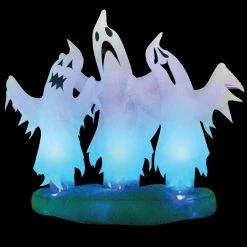 Morris Props "Floating 3 Ghosts" 6 Foot Inflatable Halloween Decoration