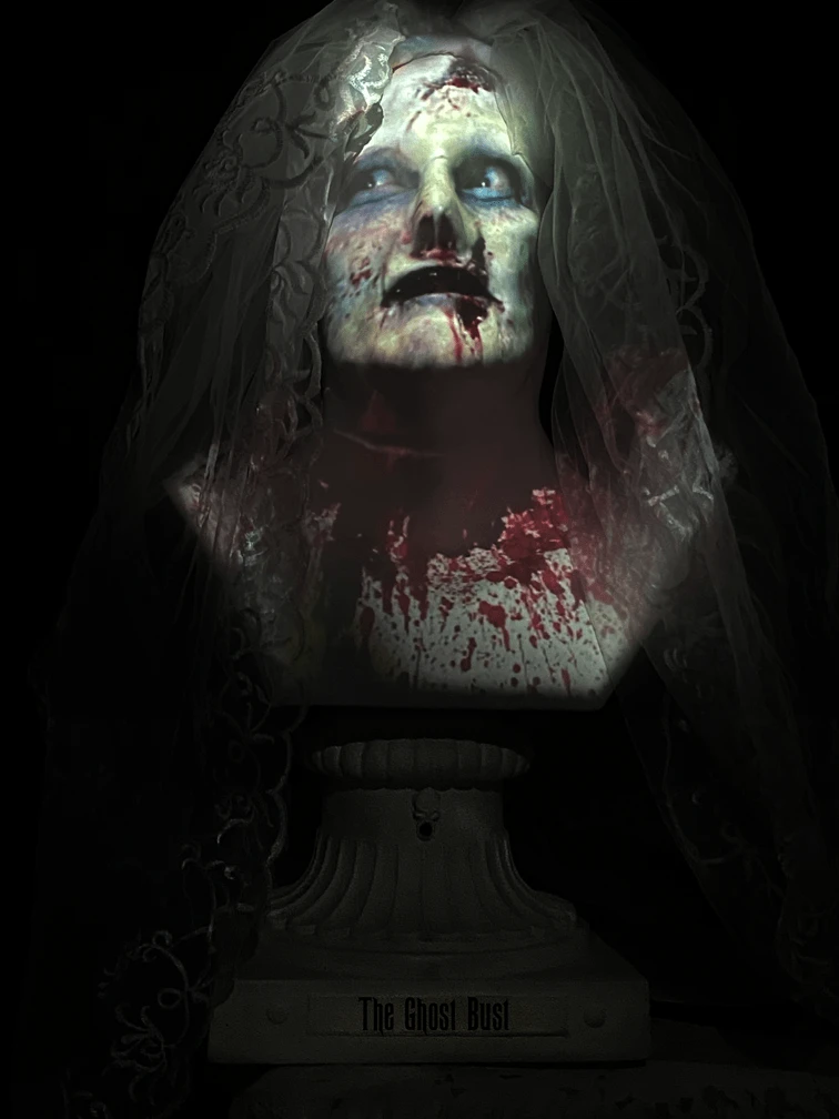 Night Frights Horror Movie Props "Ghost Bust - Bride" Animated Haunted Projection Prop 3 Night Frights Horror Movie Props "Ghost Bust - Bride" Animated Haunted Projection Prop