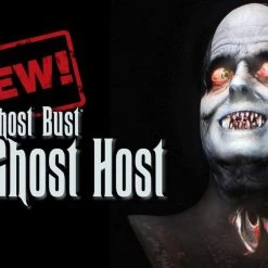 Night Frights Horror Movie Props "Ghost Bust - Ghost Host" Animated Haunted Projection Prop