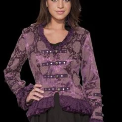 The Horror Dome "Gothic Ghostly Jacket In Purple" HD Hollywood Costume