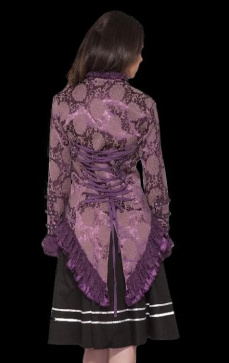 The Horror Dome "Gothic Ghostly Jacket In Purple" HD Hollywood Costume 4 The Horror Dome "Gothic Ghostly Jacket In Purple" HD Hollywood Costume