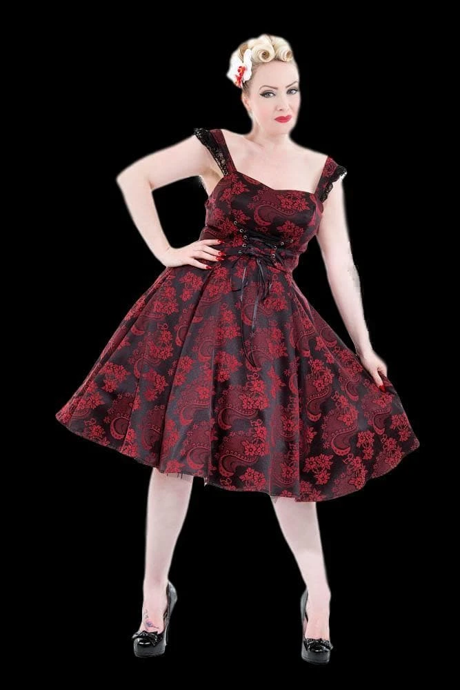The Horror Dome "Gothic Ghoul Dress In Red" HD Hollywood Costume 3 The Horror Dome "Gothic Ghoul Dress In Red" HD Hollywood Costume