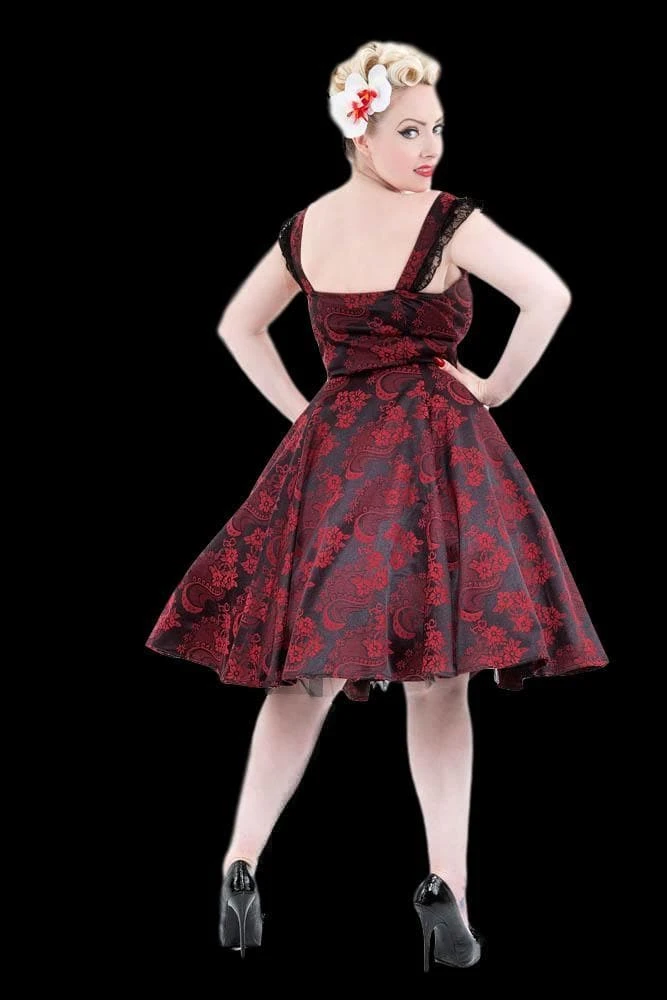 The Horror Dome "Gothic Ghoul Dress In Red" HD Hollywood Costume 4 The Horror Dome "Gothic Ghoul Dress In Red" HD Hollywood Costume