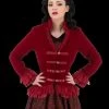 The Horror Dome "Gothic Vampiress Jacket In Red Velvet" HD Hollywood Costume Costumes