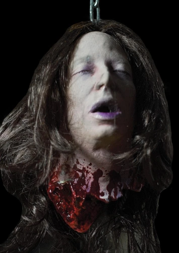 Distortions Props "Heather" Bloody Severed Head Prop 3 Distortions Props "Heather" Bloody Severed Head Prop