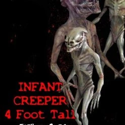 Midnight Studios "Infant Creeper" Professional Halloween Alien Prop - 4 Feet Tall Props