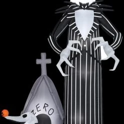 Morris "Jack Skellington And Zero" Air-blown Inflatable Halloween Decoration Decorations