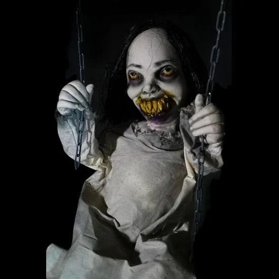 Distortions "Kreepy Kids - Kiddyland Swing" Electric Animated Halloween Prop Props 3 Distortions "Kreepy Kids - Kiddyland Swing" Electric Animated Halloween Prop Props