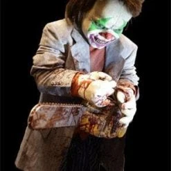 Distortions "Mini Mean The Chainsaw Clown" Halloween Animatronic Clown Props