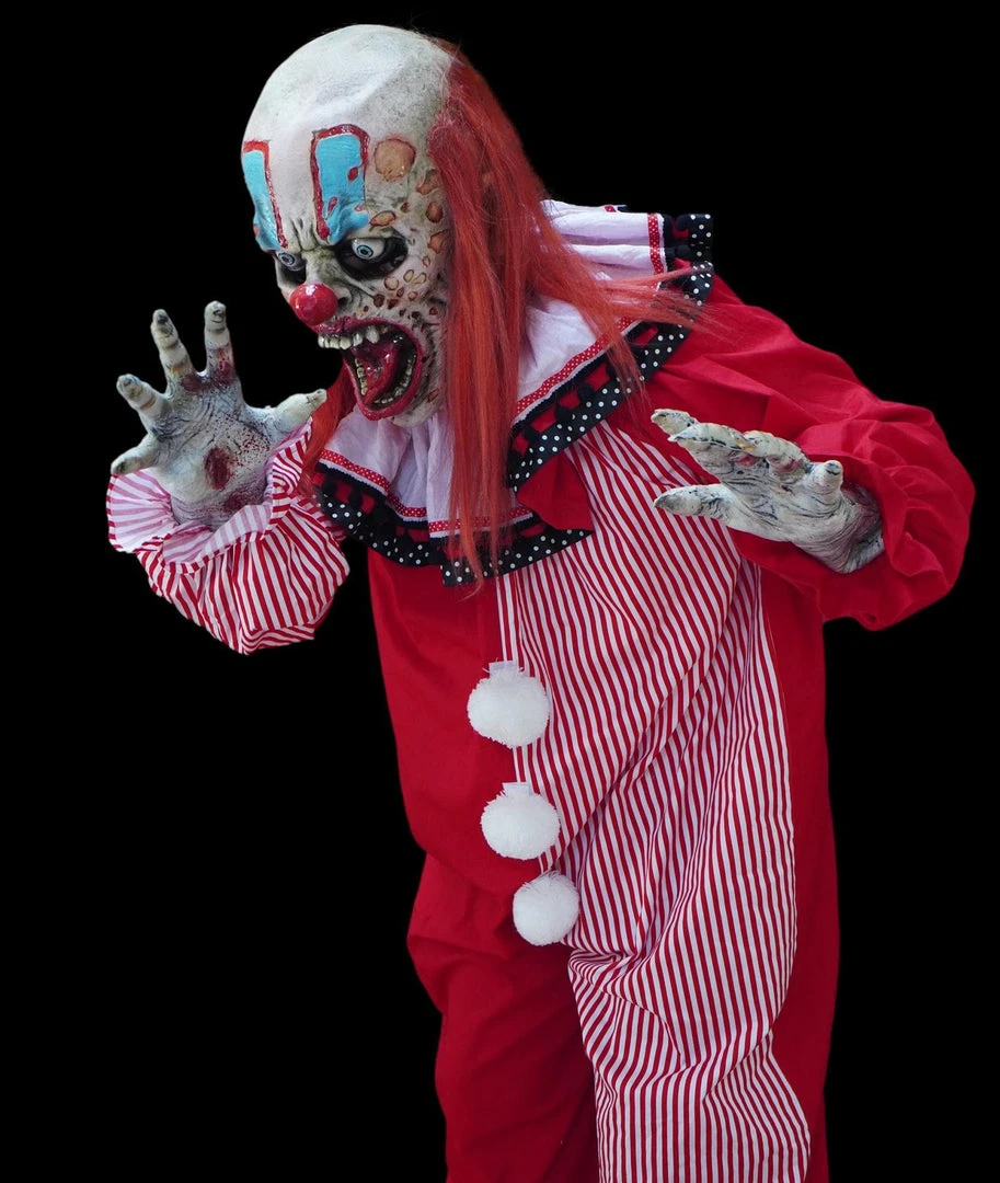 The Horror Dome Costumes "Movie Clown Suit In Red" Costume 3 The Horror Dome Costumes "Movie Clown Suit In Red" Costume