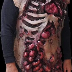The Horror Dome Hands & Feet Movie Quality Gutted Zombie Chest" Halloween Costume Accessory
