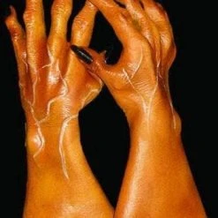 The Horror Dome "Movie Quality Pumpkin Deluxe Latex Hands" Halloween Costume Gloves