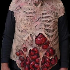 The Horror Dome Movie Quality Rotted Zombie Chest" Halloween Costume Accessory