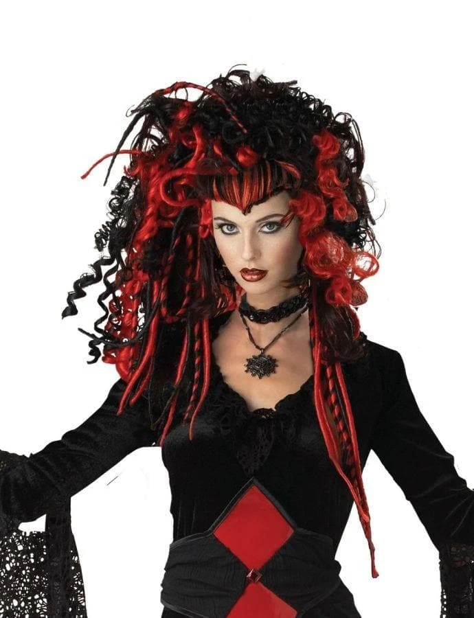 Morris "Nightmare Black Widow" Halloween Wig 3 Morris "Nightmare Black Widow" Halloween Wig