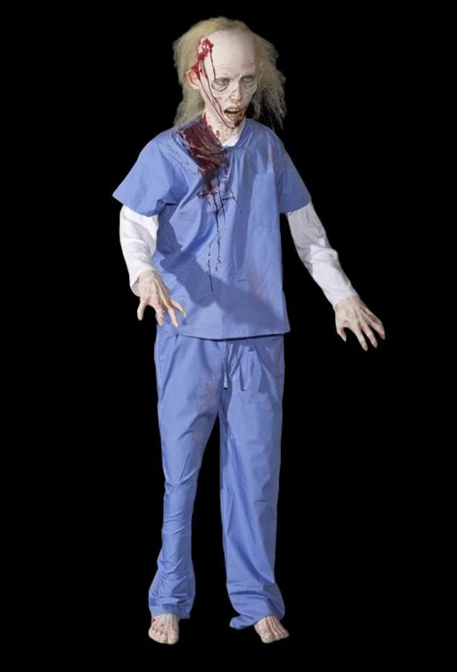 Distortions "Nurse Payne Zombie" Electric Animated Halloween Prop 3 Distortions "Nurse Payne Zombie" Electric Animated Halloween Prop