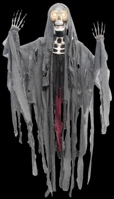 Morris Props "Reaper With Moving Eyes" Hanging Halloween Decoration - 60 Inch 3 Morris Props "Reaper With Moving Eyes" Hanging Halloween Decoration - 60 Inch