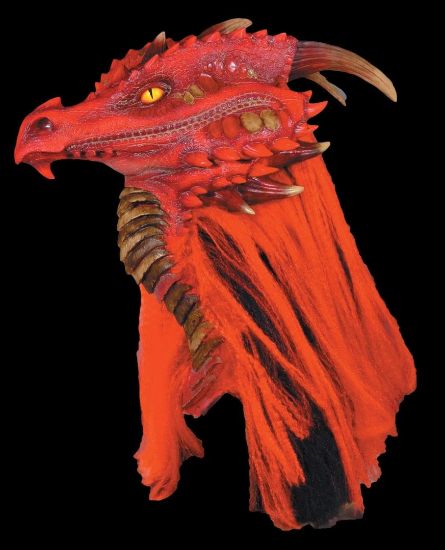 Morris Scary Masks "Red Brimstone Dragon" Mask 3 Morris Scary Masks "Red Brimstone Dragon" Mask