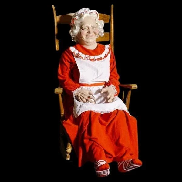 Distortions "Rockin' Mrs. Claus" All-Electric Christmas Animatronic Christmas Decorations 3 Distortions "Rockin' Mrs. Claus" All-Electric Christmas Animatronic Christmas Decorations