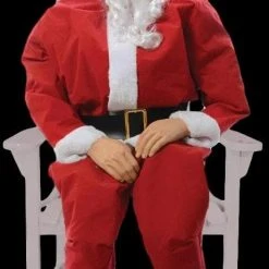 Morris Christmas Decorations "Rocking Chair Santa" Electric Christmas Animatronic