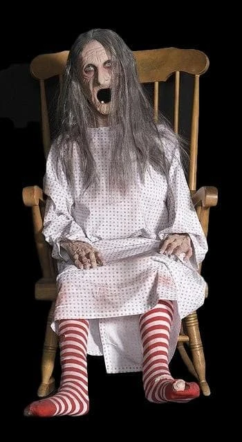 Distortions Props "Rocking Grandma" Electric Animated Halloween Prop 3 Distortions Props "Rocking Grandma" Electric Animated Halloween Prop