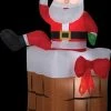 Morris "Santa Climbing" Animated Air-blown Inflatable Christmas Decoration 2 Morris "Santa Climbing" Animated Air-blown Inflatable Christmas Decoration